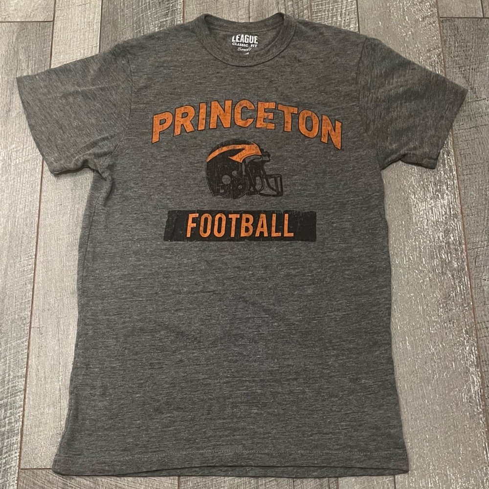 League Charcoal Princeton Football Tee